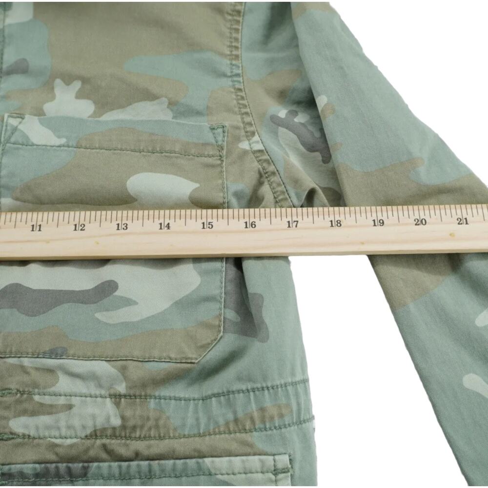 Sanctuary Standard Surplus Camo Utility Jacket Womens Medium Military Zip Front - Picture 3 of 9